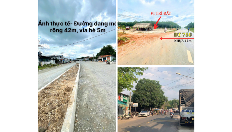 Cần bán lô đất mặt tiền đường DT750, Long Hòa, Dầu Tiếng